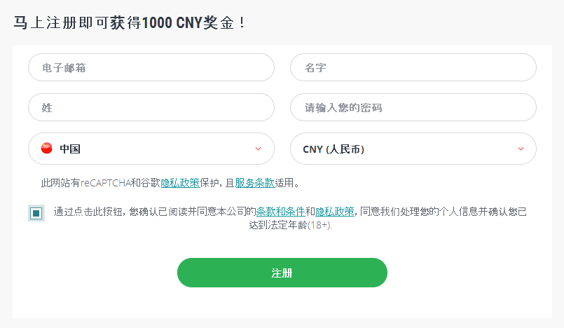 报名表格 中国